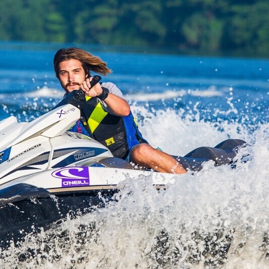 man on jet ski